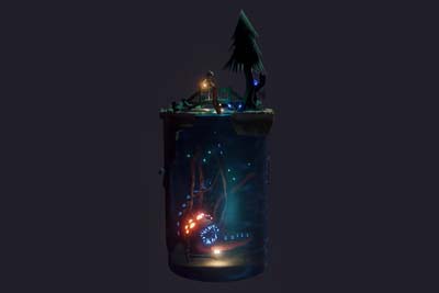 A fantasy diorama. Built with Unity and Maya.